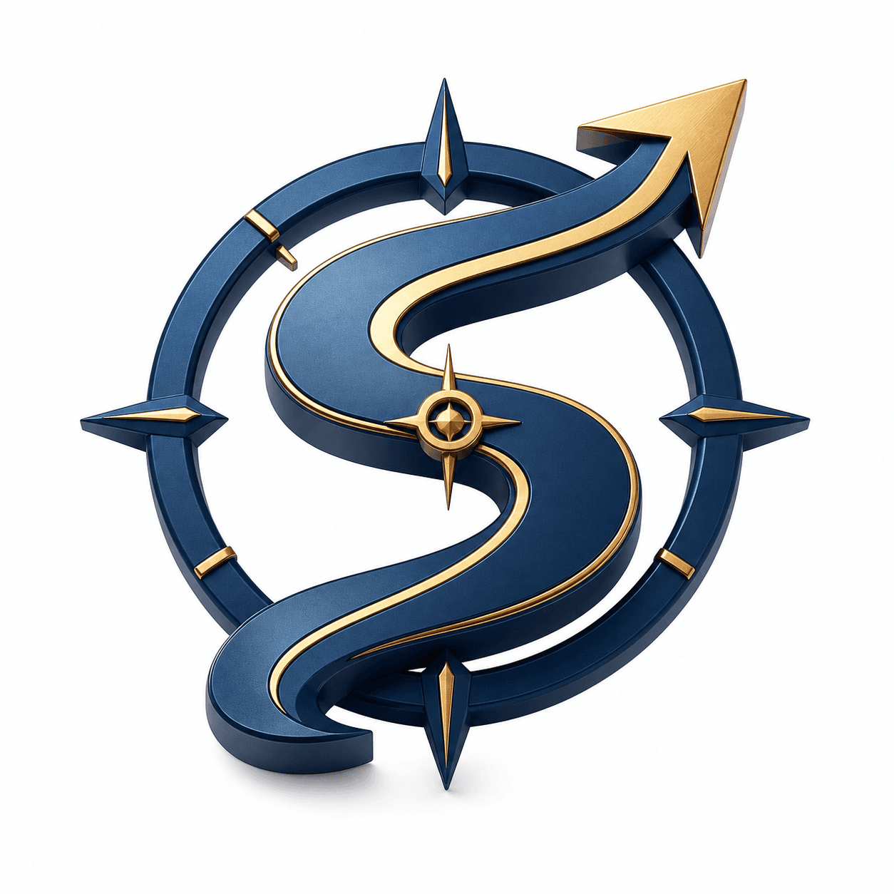 SellerPilot compass and upward flight-path brand symbol